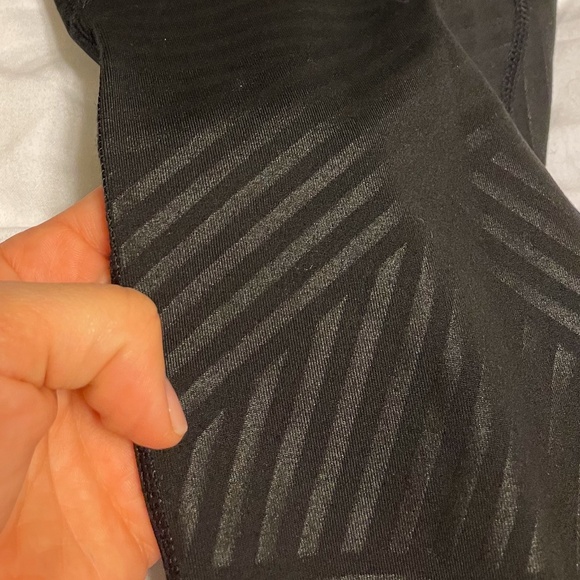 Old Navy Leggins w/ Faux Leathers Strips and Mesh - Picture 4 of 9